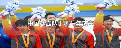 ​中国冰壶队于哪一年成立
