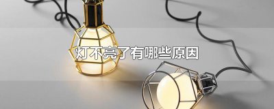 ​灯不亮了有哪些原因