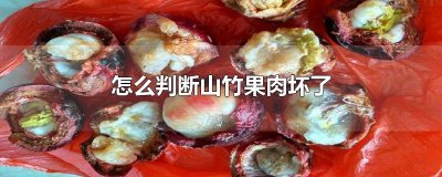 ​怎么判断山竹果肉坏了