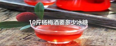 ​10斤杨梅酒要多少冰糖