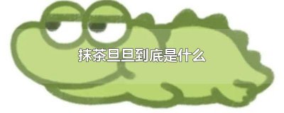 ​抹茶旦旦是个啥 抹茶旦旦是哪里的