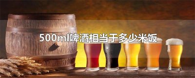 ​500ml啤酒相当于多少米饭