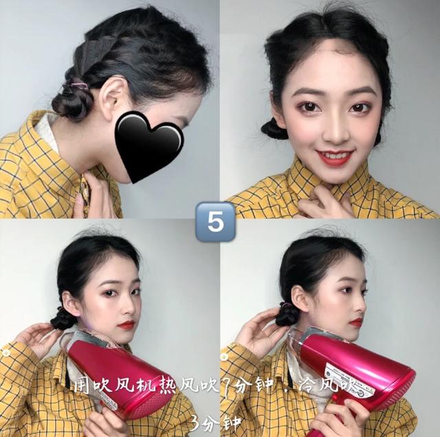 卷发棒教程示范亲手打造完美卷发（卷发棒太伤头发）(7)