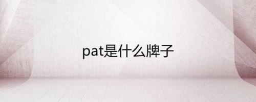 pat是什么？-第1张图片-